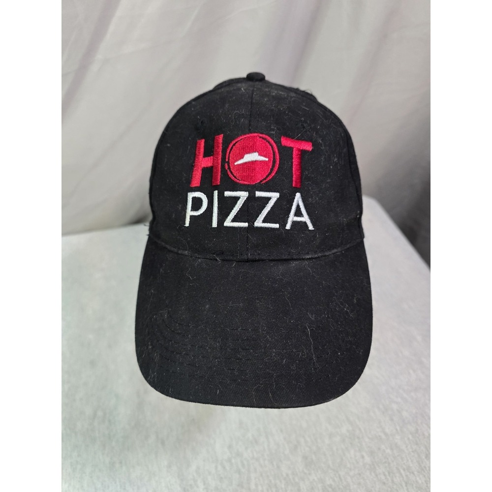 Pizza Hut Hat Hot Pizza Black Hat Cap Black Adjustable Hat‎ Adult Fit Hat